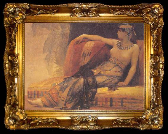 framed  Alexandre Cabanel Cleopatra Testing Poisons on Condemned Prisoners, ta009-2